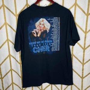 Cher Here We go again concert band tour tee t shirt graphic 2019 xl xlarge‎